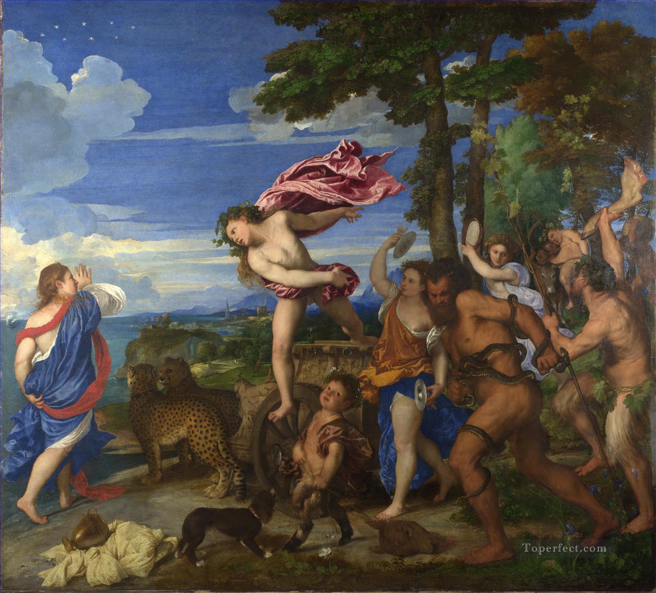 Bacchus and Ariadne Tiziano Titian Oil Paintings